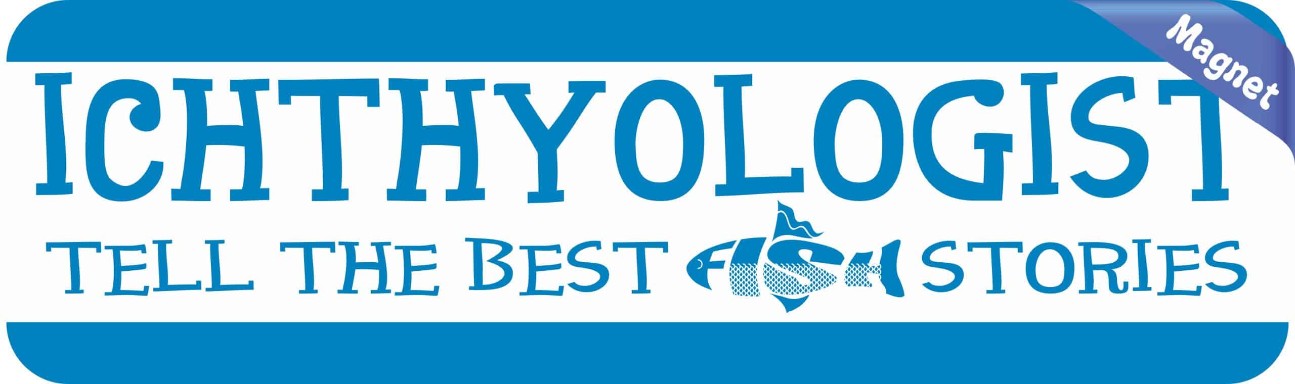 StickerTalk Blue Ichthyologist Magnet, 10 inches x 3 inches - Image 3