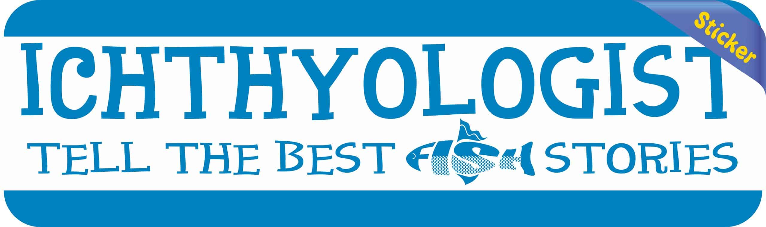 StickerTalk Blue Ichthyologist Vinyl Sticker, 10 inches x 3 inches - Image 3
