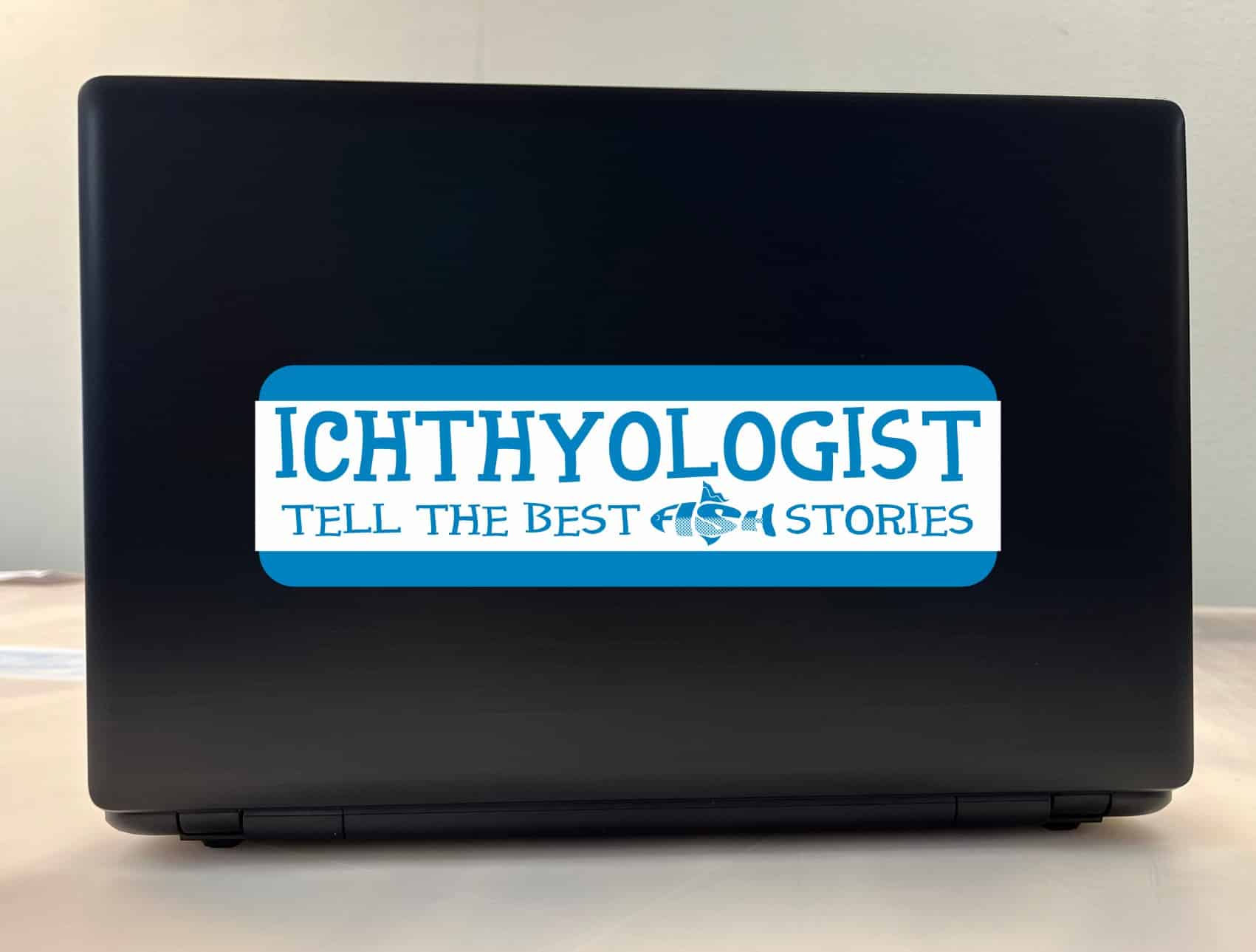 StickerTalk Blue Ichthyologist Vinyl Sticker, 10 inches x 3 inches - Image 4