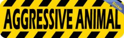 10in x 3in Aggressive Animal Sticker