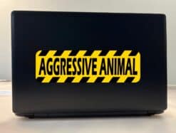 10in x 3in Aggressive Animal Sticker