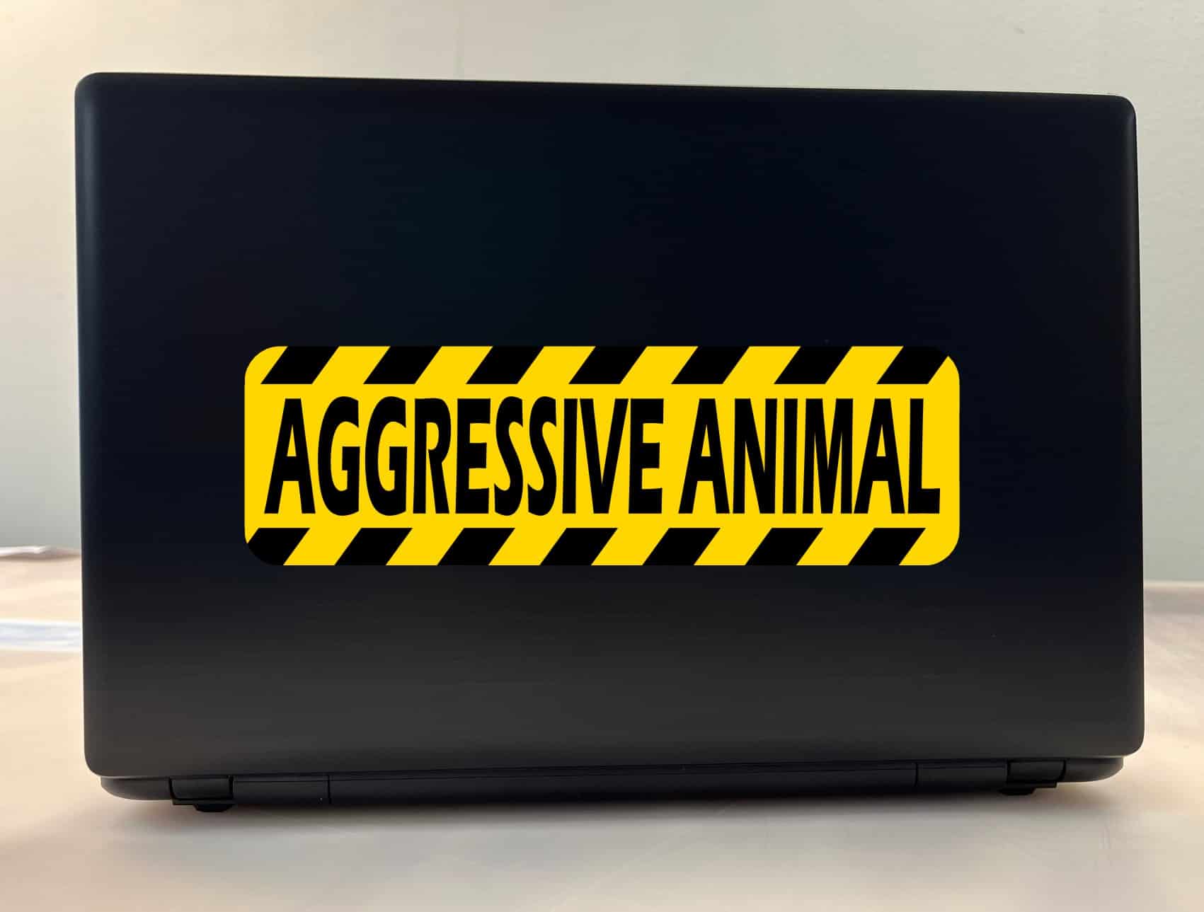 10in x 3in Aggressive Animal Sticker