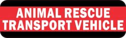 Animal Rescue Transport Vehicle Magnet