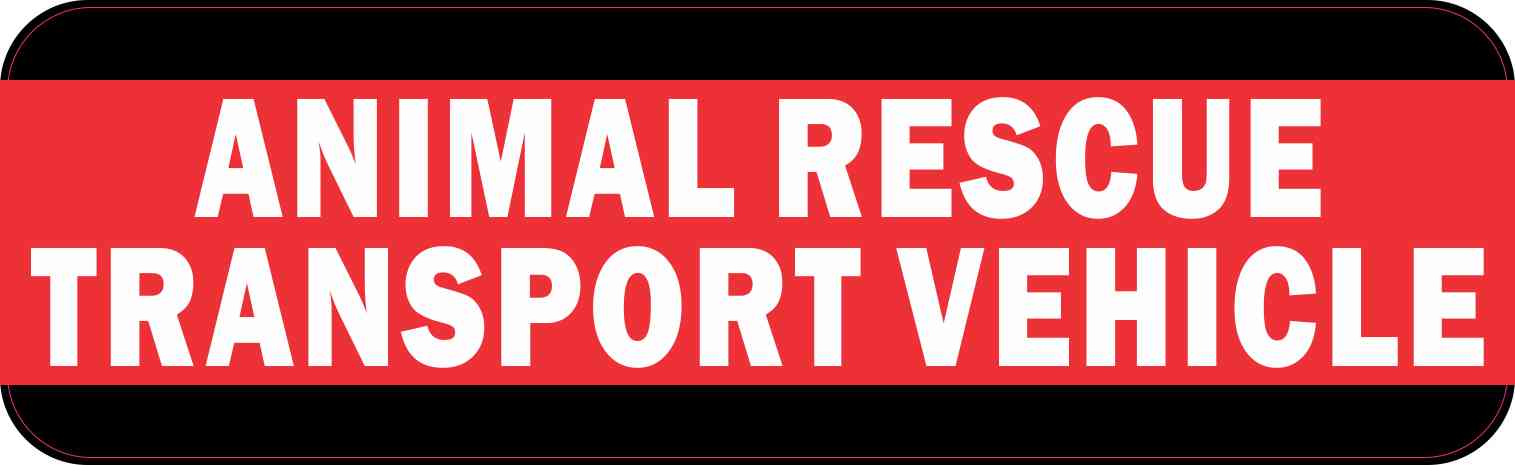 Animal Rescue Transport Vehicle Magnet