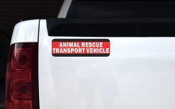 Alternative view of 10in x 3in Animal Rescue Transport Vehicle Magnet