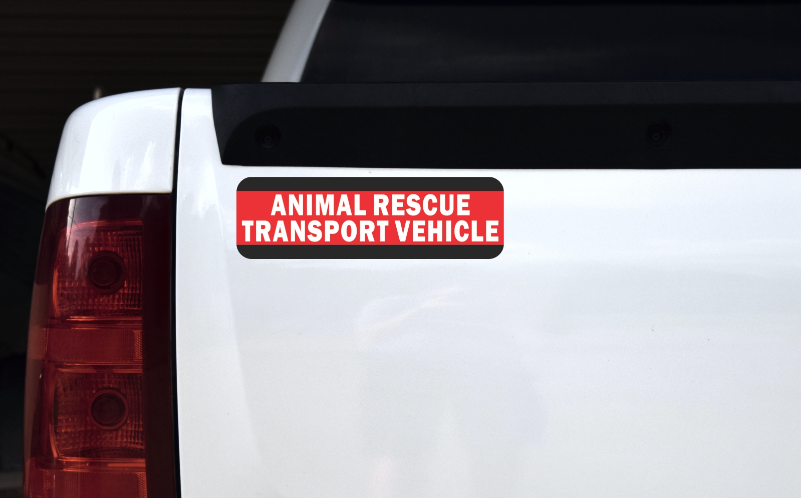10in x 3in Animal Rescue Transport Vehicle Magnet - Image 2
