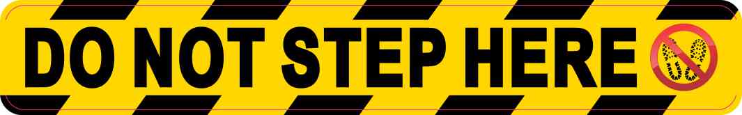 Do Not Step Here Magnet