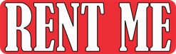 Rent Me Sticker