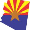 Die Cut Arizona State Flag Sticker