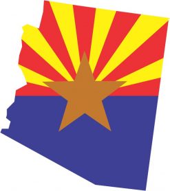Die Cut Arizona State Flag Sticker