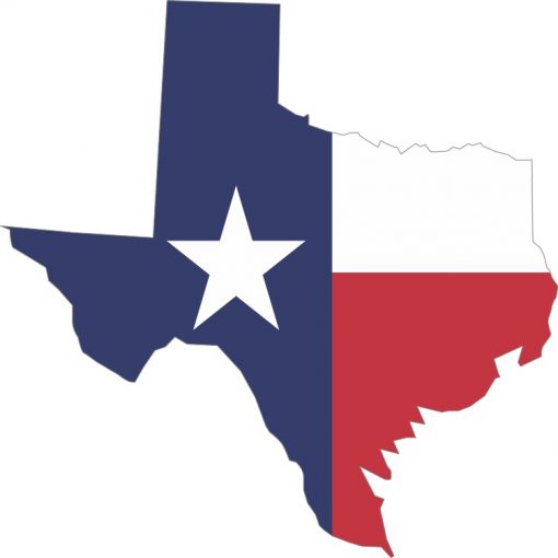 Die Cut Texas State Flag Sticker