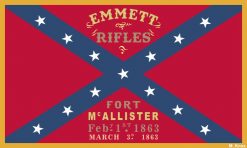 Emmett Rifles Flag Sticker
