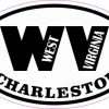 Oval WV Charleston West Virginia Sticker
