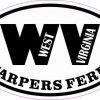 Oval WV Harpers Ferry West Virginia Sticker