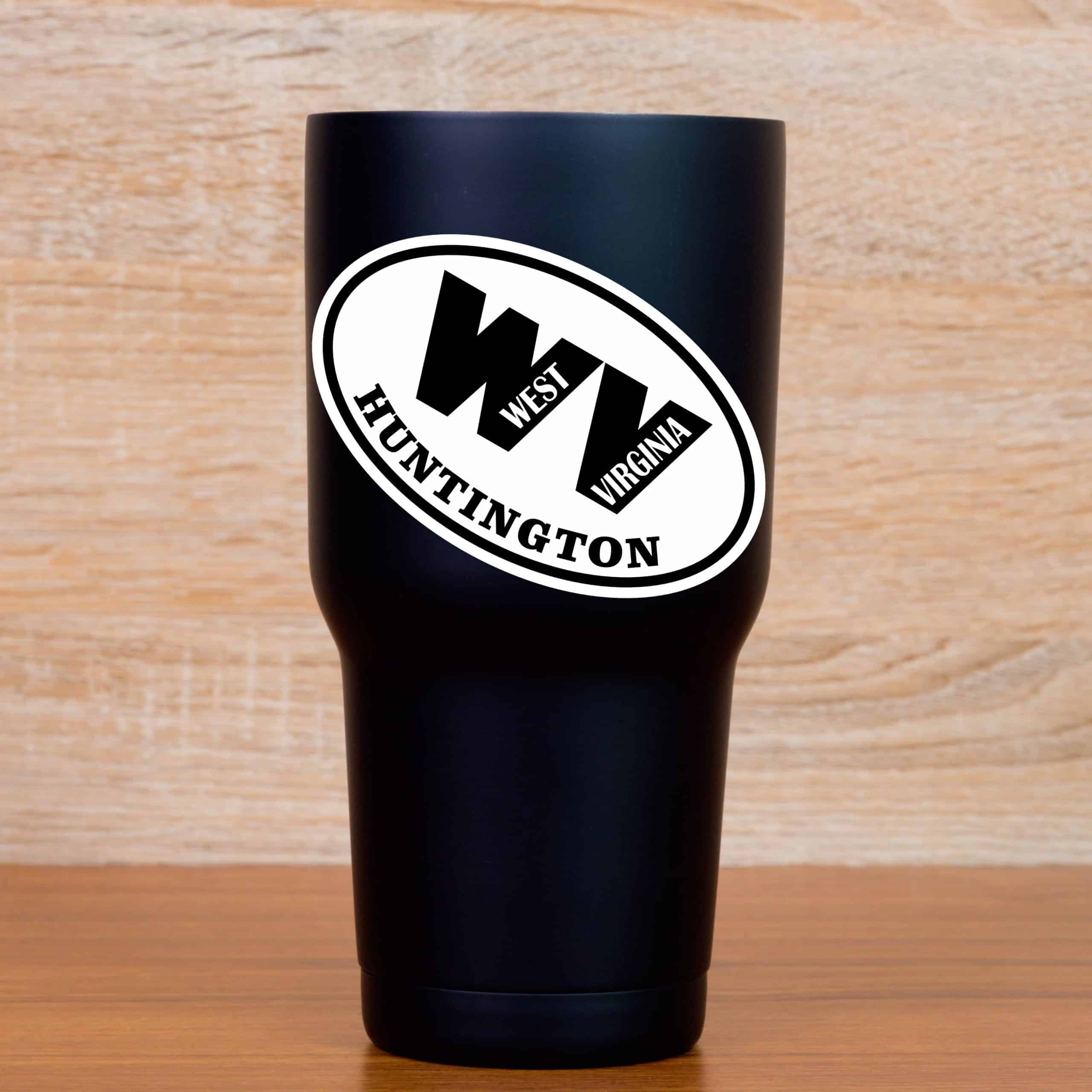 4in x 2.5in Oval WV Huntington West Virginia Sticker - Image 5