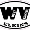 Oval WV Elkins Sticker