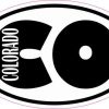 Oval CO Colorado Sticker