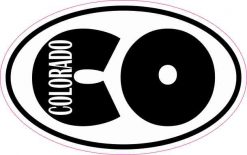 Oval CO Colorado Sticker