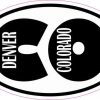 Oval CO Denver Sticker