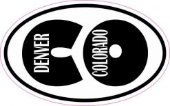 Oval CO Denver Sticker
