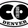 Oval CO Denver Colorado Sticker