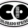 Oval CO Colorado Springs Sticker