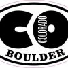 Oval CO Boulder Colorado Sticker