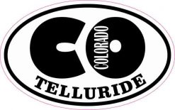 Oval CO Telluride Colorado Sticker