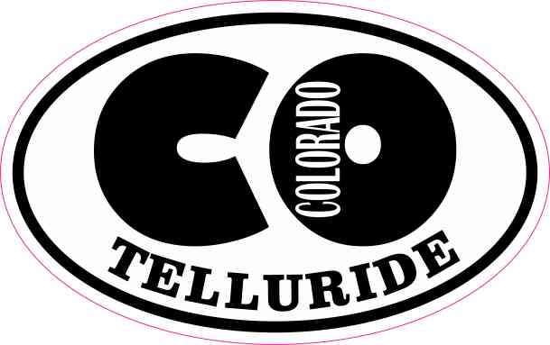 Oval CO Telluride Colorado Sticker
