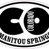 Oval CO Manitou Springs Colorado Sticker