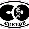 Oval CO Creede Colorado Sticker
