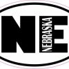 Oval NE Nebraska Sticker