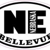 Oval NE Bellevue Nebraska Sticker
