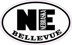 Oval NE Bellevue Nebraska Sticker