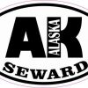 Oval AK Seward Alaska Sticker