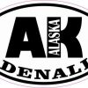 Oval AK Denali Alaska Sticker