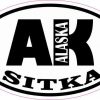 Oval AK Sitka Alaska Sticker