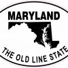 Oval Maryland the Old Line State Sticker