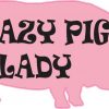 Crazy Pig Lady Sticker