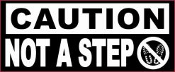 Symbol Caution Not a Step Magnet