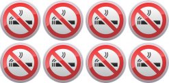 No Smoking Stickers