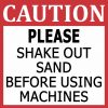 Shake Out Sand Magnet