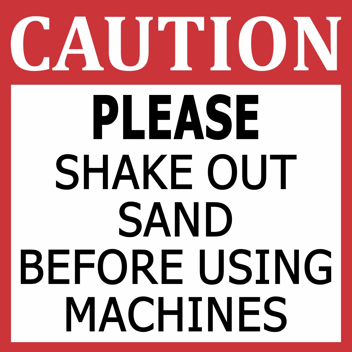 Shake Out Sand Magnet