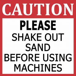 Shake Out Sand Sticker