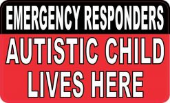Autistic Child Lives Here Magnet