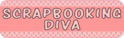 Scrapbooking Diva Bumper Sticker