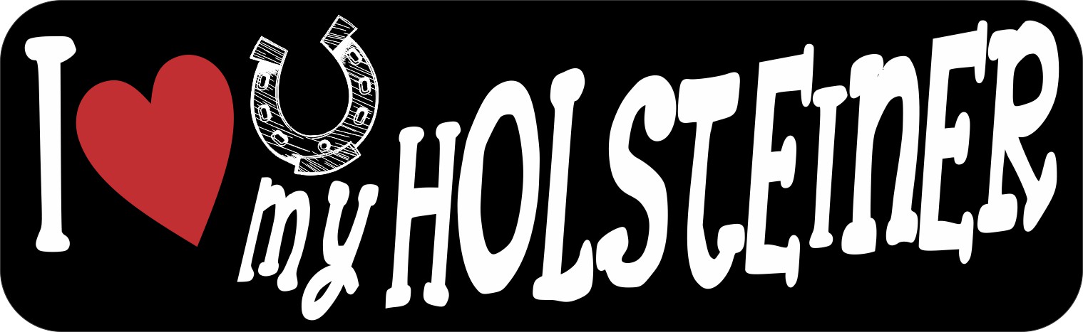 I Love My Holsteiner Bumper Sticker