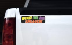 Honk We Are Engaged Bumper Sticker