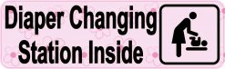 Pink Diaper Changing Station Magnet