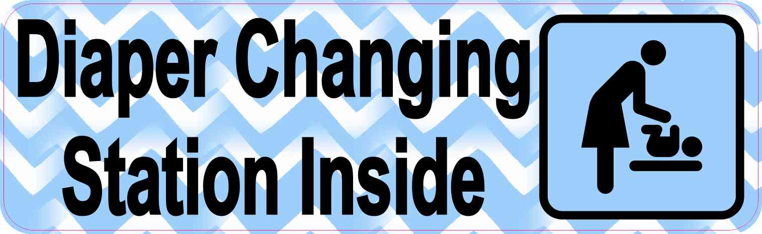 Blue Diaper Changing Station Magnet